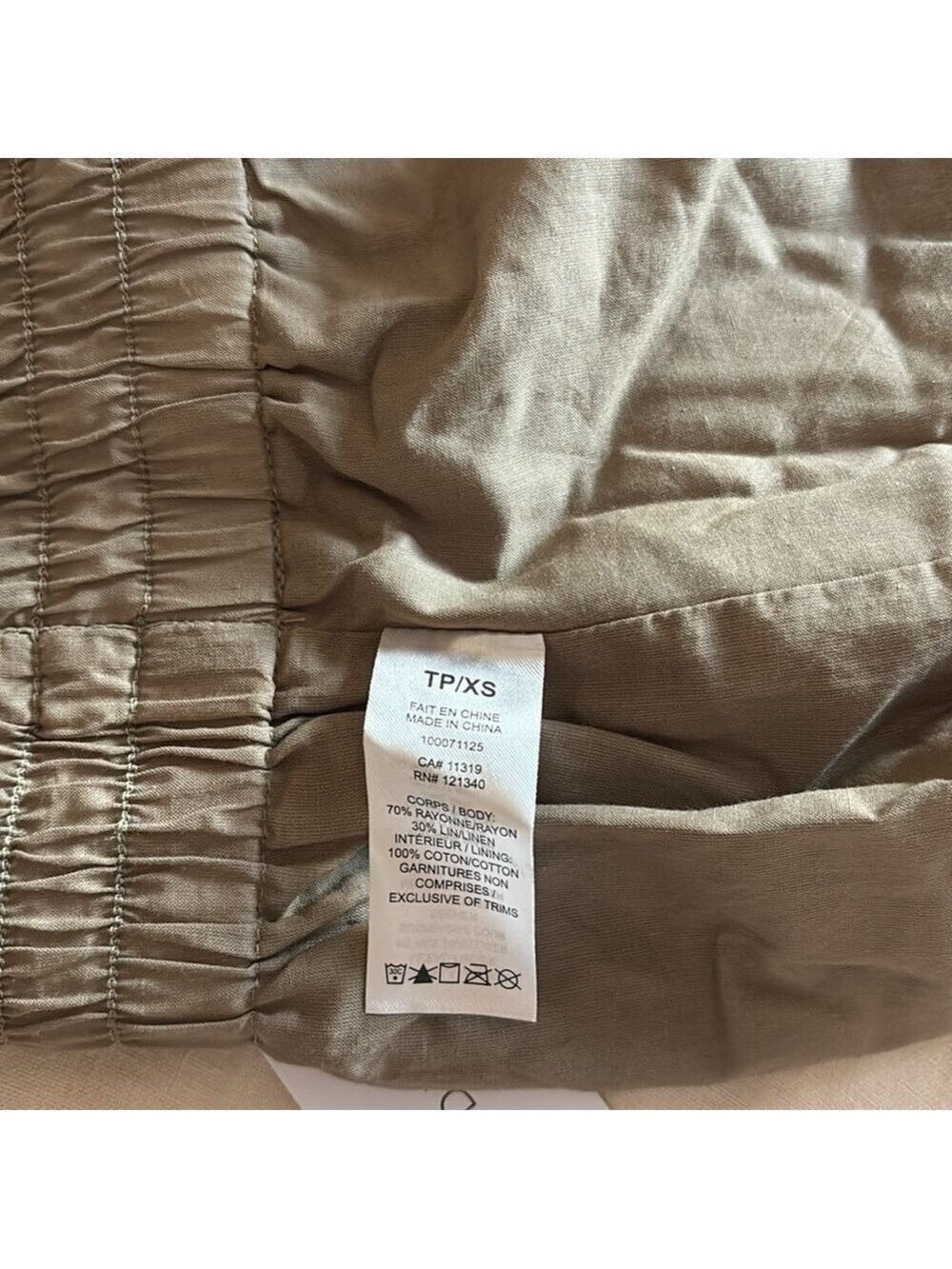 NEW Dynamite Jerri Pull On Linen Shorts High Waisted in Covert Green - Picture 8 of 10